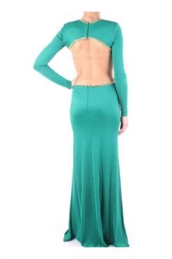 Elisabetta Franchi Maxi Jurken Maxi Dress Blue