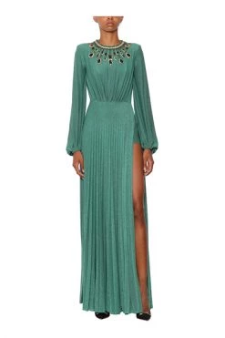 Elisabetta Franchi Maxi Jurken Dress Green