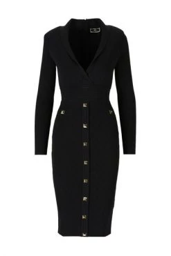Elisabetta Franchi Casual Jurken Dresses Black