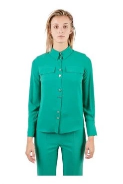 Elisabetta Franchi Longsleeve Shirts Shirts Green -Elisabetta Franchi Winkel ab33ea2bd832804f11dc3142ba0df43b