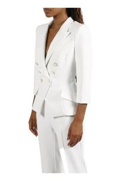 Elisabetta Franchi Blazers CREPE BLAZER White