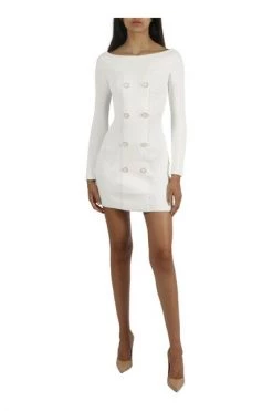 Elisabetta Franchi Casual Jurken Midi Dresses White