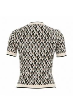 Elisabetta Franchi T-shirts T-Shirt MK77Q26E2 22 Brown