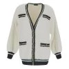 Elisabetta Franchi Vesten Soft Cardigan White