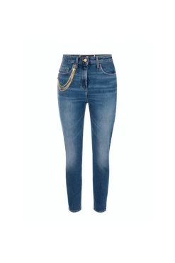 Elisabetta Franchi Skinny Jeans Slim-fit Jeans Blue