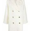 Elisabetta Franchi Trenchcoats & Mantels Double-Breasted Coats White