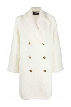 Elisabetta Franchi Trenchcoats & Mantels Double-Breasted Coats White