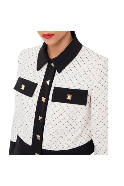 Elisabetta Franchi Blazers JACKET Beige 4 Elisabetta Franchi Blazers JACKET Beige - Afbeelding 4