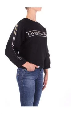 Elisabetta Franchi Sweaters Black -Elisabetta Franchi Winkel ae53ad9e5b2c4544b7ab57592b19ab1b