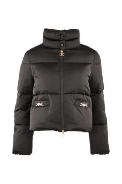 Elisabetta Franchi Winterjassen Padded Crop Down Jacket Black -Elisabetta Franchi Winkel ae8afefa9907c81c428eb51920cb35a2