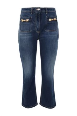 Elisabetta Franchi Cropped Jeans Blue