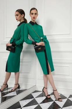 Elisabetta Franchi Midirokken Midi Skirts Green -Elisabetta Franchi Winkel af0a44d07f6c7b8645fbcbd738103fff