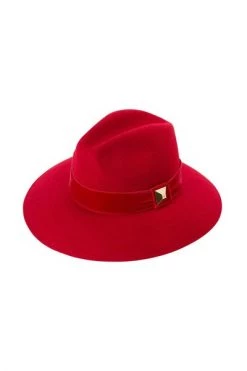 Elisabetta Franchi Hoeden Hat Red