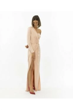 Elisabetta Franchi Feestjurken Party Dresses Beige -Elisabetta Franchi Winkel aff1851b8ba291043f7523501f1464b5