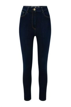 Elisabetta Franchi Skinny Jeans Jeans PJ19S16E2 Blue