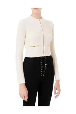 Elisabetta Franchi Vesten Cardigan White