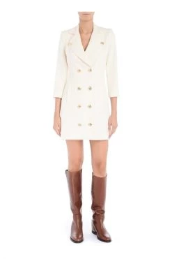 Elisabetta Franchi Casual Jurken Dress White -Elisabetta Franchi Winkel b04c1b25e728d0e607c6cf70e76ac1f3