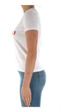 Elisabetta Franchi T-shirts MA00321E3 Short Sleeve T-shirt White -Elisabetta Franchi Winkel b0ac95c5c774516119923dfa976b9442