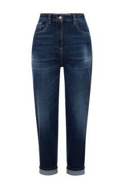 Elisabetta Franchi Cropped Jeans Blue -Elisabetta Franchi Winkel b0acdca5c28b454f08b9daa3220ab7b5