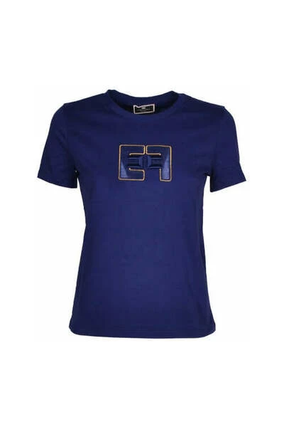 Elisabetta Franchi T-Shirts Blue 1 Elisabetta Franchi T-Shirts Blue