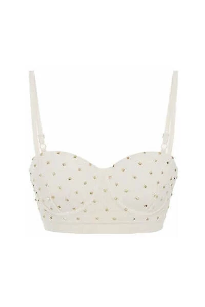 Elisabetta Franchi Sleeveless Tops White 1 Elisabetta Franchi Sleeveless Tops White