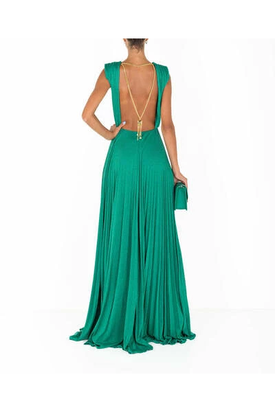 Elisabetta Franchi Jurken Gowns Green 3 Elisabetta Franchi Jurken Gowns Green - Afbeelding 3