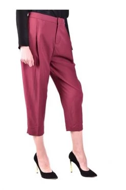 Elisabetta Franchi Wijde Broeken Kleding Broeken PA-187-87E2 Red