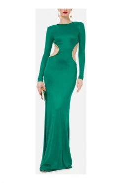Elisabetta Franchi Maxi Jurken Dresses Green -Elisabetta Franchi Winkel b217ef33211f0b592a8a1a11b36dcdfc