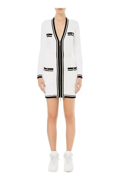 Casual Jurken Elisabetta Franchi White 2 Casual Jurken Elisabetta Franchi White - Afbeelding 2