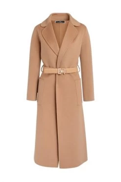Elisabetta Franchi Trenchcoats & Mantels Coat Brown
