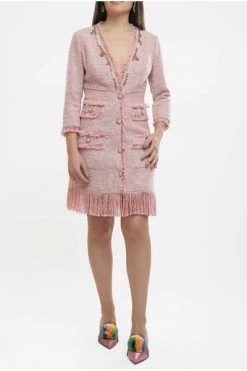 Elisabetta Franchi Casual Jurken Mini-dress Pink -Elisabetta Franchi Winkel b2604ad8b54c39868c1e59f0f307c478