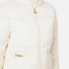 Elisabetta Franchi Gewatteerde Jassen Down Jackets Beige