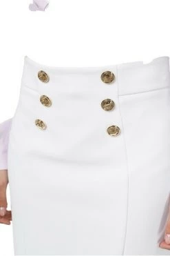 Elisabetta Franchi Kokerrokken SKIRT GO47122E2 White 6 Elisabetta Franchi Kokerrokken SKIRT GO47122E2 White -Elisabetta Franchi Winkel b2b3f26256d315830d9f657dce93e925