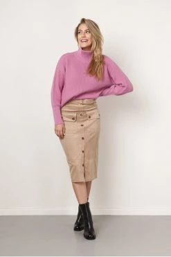 Midirokken Elisabetta Franchi GO02522E2 AI6/zand Brown -Elisabetta Franchi Winkel b30db99ab2285726882ed76dad00288e