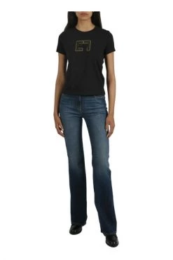 Elisabetta Franchi Flared Jeans Blue 7 Elisabetta Franchi Flared Jeans Blue -Elisabetta Franchi Winkel b310646a410d164e2cd31217680ebc4a