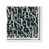Sjaals Elisabetta Franchi AI22-23 Foulard In Seta Disegno Lettering Nero/Burro Black