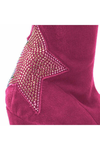 Elisabetta Franchi Enkellaarsjes Heeled Boots Pink 4 Elisabetta Franchi Enkellaarsjes Heeled Boots Pink - Afbeelding 4