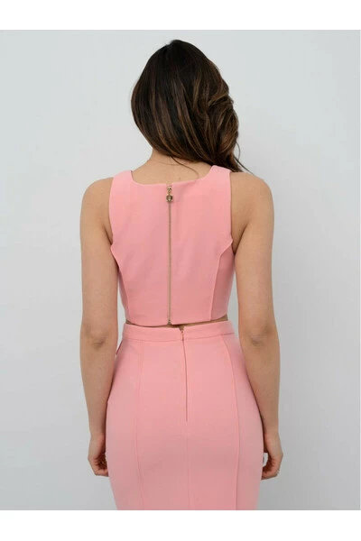 Elisabetta Franchi Shirts TO025 22E2 - TOP Pink 1 Elisabetta Franchi Shirts TO025 22E2 - TOP Pink