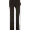 Elisabetta Franchi Wijde Broeken Wide Trousers Black