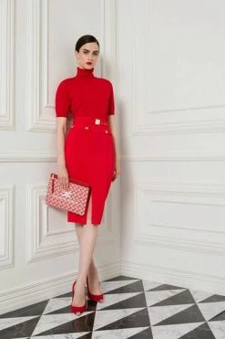 Elisabetta Franchi Blouses Red -Elisabetta Franchi Winkel b419c633251e06291b1f41a4187b7dd0