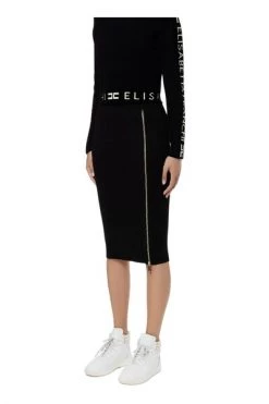 Elisabetta Franchi Midirokken Midi Skirts Black