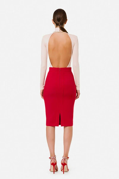 Elisabetta Franchi Kokerrokken Pencil Skirts Red 5 Elisabetta Franchi Kokerrokken Pencil Skirts Red - Afbeelding 5