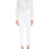 Elisabetta Franchi Longsleeve Shirts Blouse With Maxi Rose In Organza White