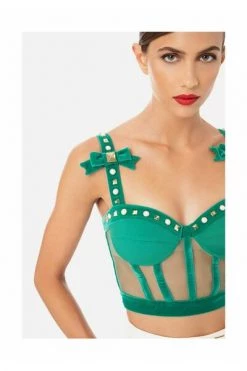 Elisabetta Franchi Sleeveless Tops Green