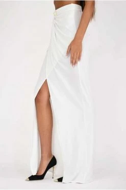 Elisabetta Franchi Maxi Rokken Maxi Skirt White -Elisabetta Franchi Winkel b6a72279edc26e78b4c481e2de7e2f01