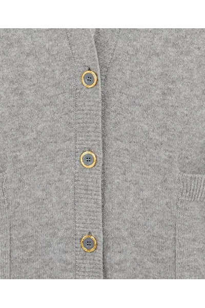 Elisabetta Franchi Vesten Cardigans Gray 2 Elisabetta Franchi Vesten Cardigans Gray - Afbeelding 2