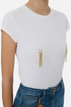 Elisabetta Franchi T-shirts White -Elisabetta Franchi Winkel b707337200c00d58665d4515efdc7117