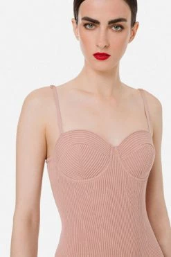 Elisabetta Franchi Casual Jurken Knitted Dresses Beige -Elisabetta Franchi Winkel b748f1e2d903063766522d4b0c381409