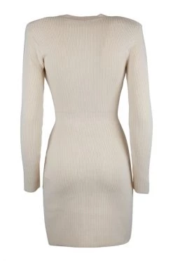 Elisabetta Franchi Casual Jurken Knitted Dresses Beige -Elisabetta Franchi Winkel b7c55fbaa8de7a15aa805568d0a4d4f7