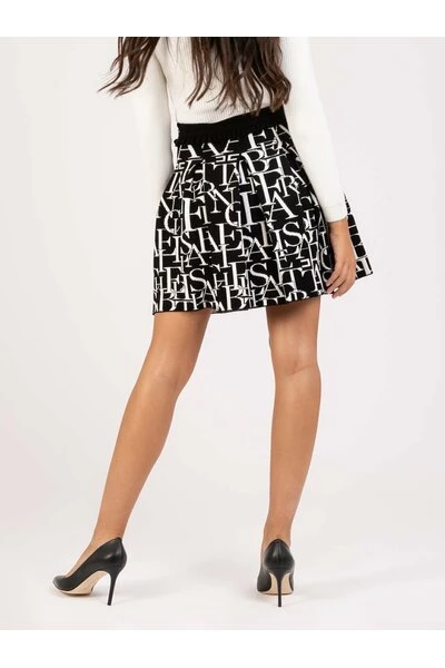 Elisabetta Franchi Korte Rokken Littering Press Cannons Skirt Black 1 Elisabetta Franchi Korte Rokken Littering Press Cannons Skirt Black